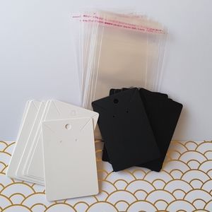 40 pcs Earring Cards Earring Display & Clear Bags